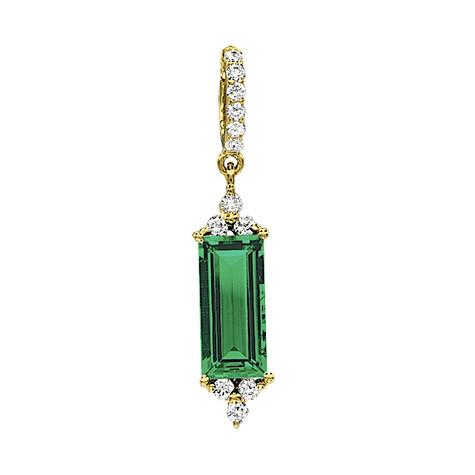 14KY Chatham Emerald Pendant