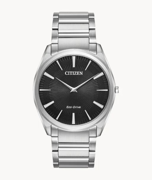 Gent's Citizen Eco-Drive "Stiletto" with Black Stick Dial