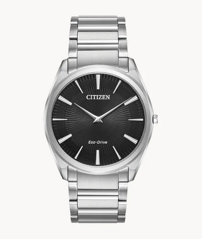 Gent's Citizen Eco-Drive "Stiletto" with Black Stick Dial