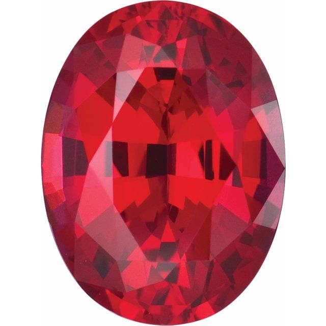 12.55x10.5mm Oval Lab Created Ruby 6.91ct