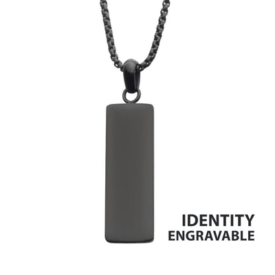 Stainless Matte Black IP Engra
