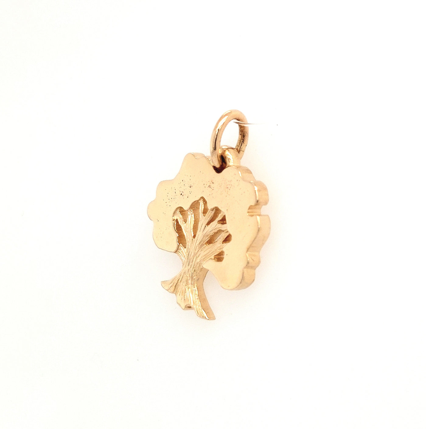 14KY James Avery Retired Oak Tree Charm