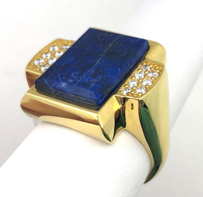 14KY Lapis Lazuli Ring Size:10