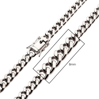 8mm Steel Miami Cuban Chain Ne
