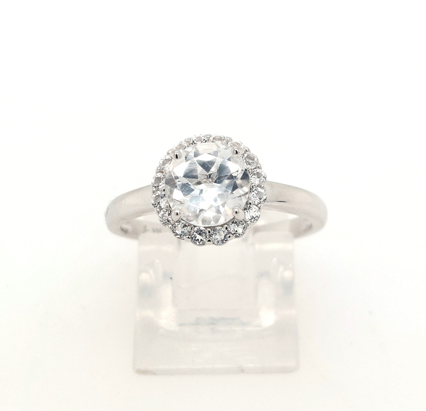 SS White Topaz "Dazzle" Ring