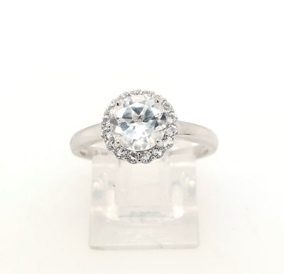 SS White Topaz "Dazzle" Ring