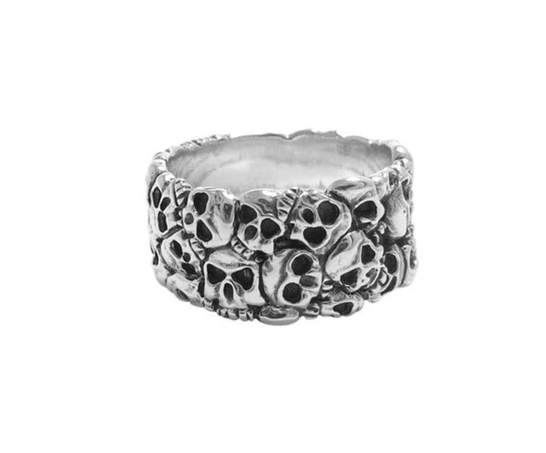Sterling Silver Skull Design Men's "Tengkorak Ring"