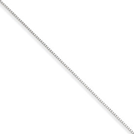 Sterling Silver .9mm Box Chain Length:18in