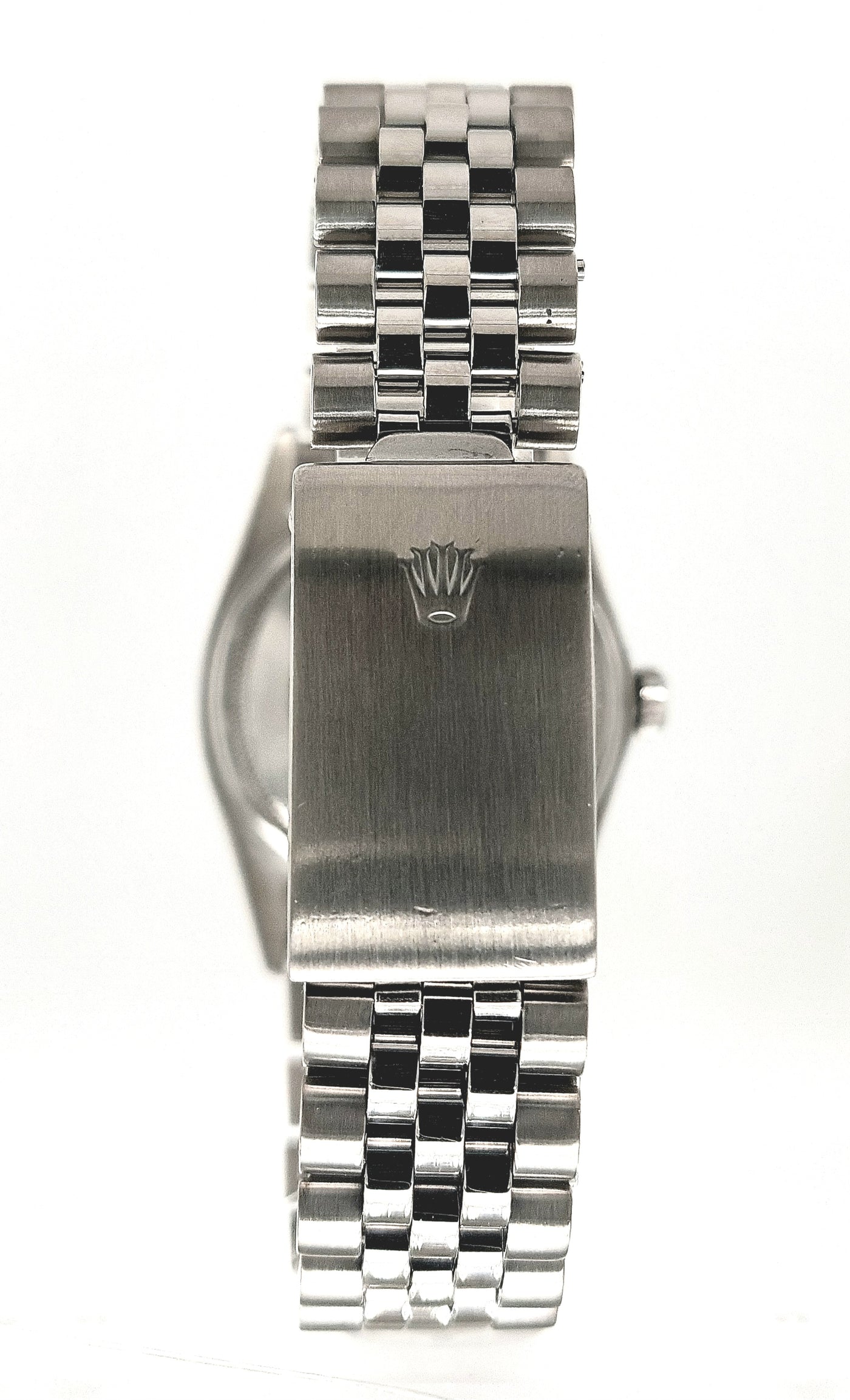 Gent's Stainless Pre-owned Rolex Datejust with Silver Tapestry Dial