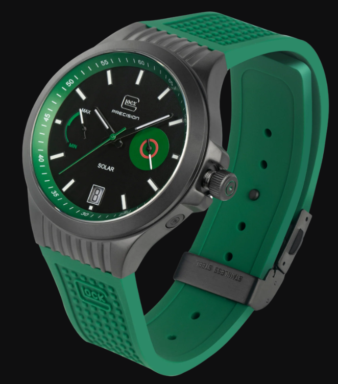 Gent's Black Steel Glock Watch