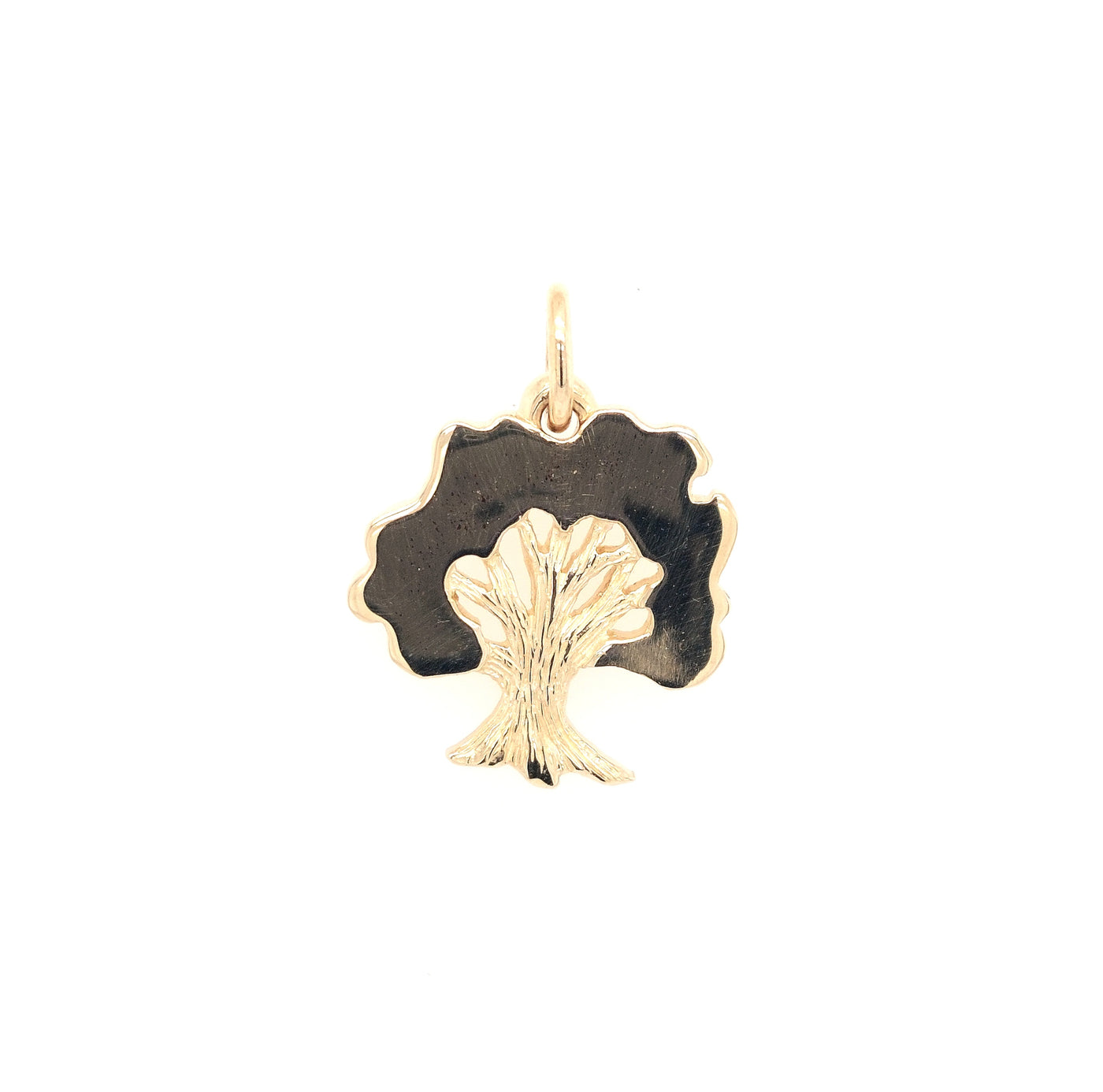 14KY James Avery Retired Oak Tree Charm