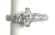 Platinum Marquise Diamond Three Stone Engagement Ring 0.87ctTW