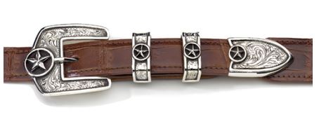 SS Buffalo Belt Buckle Set