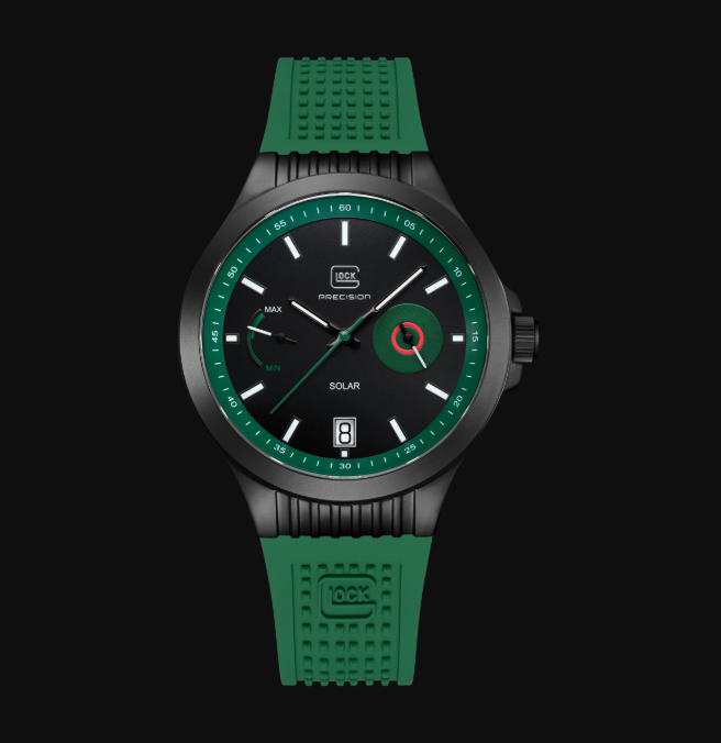 Gent's Black Steel Glock Watch