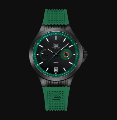 Gent's Black Steel Glock Watch
