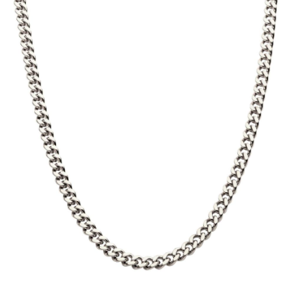 8mm Stainless Steel Miami Cuban Chain, 26in