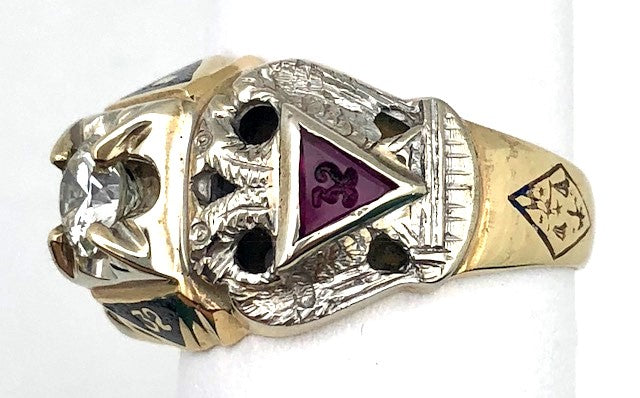 14KTT Masonic 32nd Degree Ring