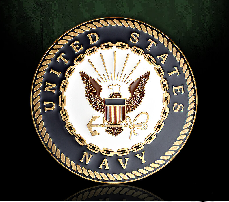 U.S. Navy 3 inch Adhesive Medallion