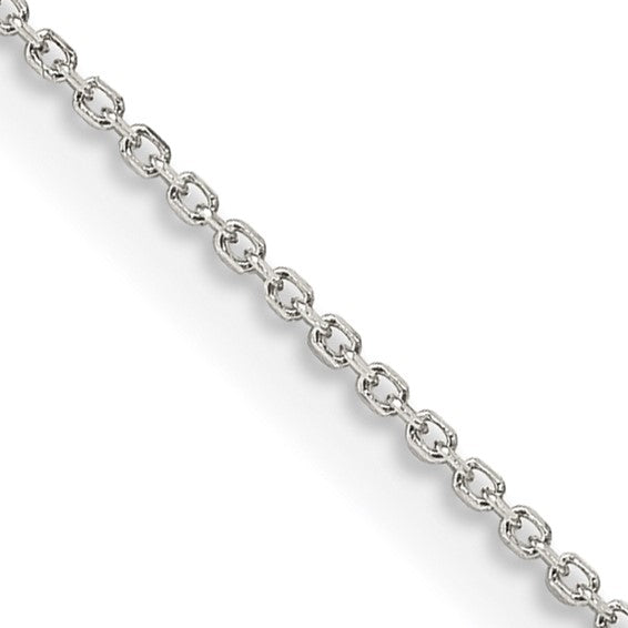 Sterling Silver Cable Chain Length:15in