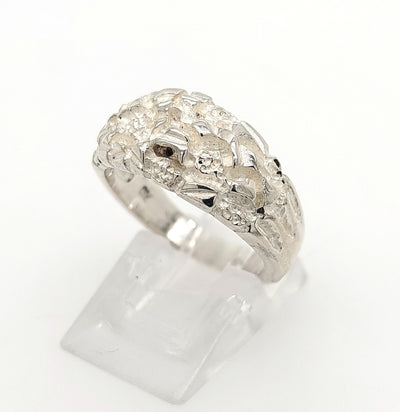SS Small Domed Nugget Ring Size:7