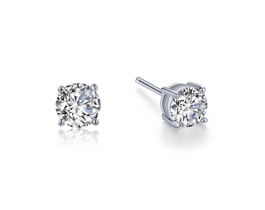 Lafonn Sterling Silver 1.00ctTW Round Earring Pair