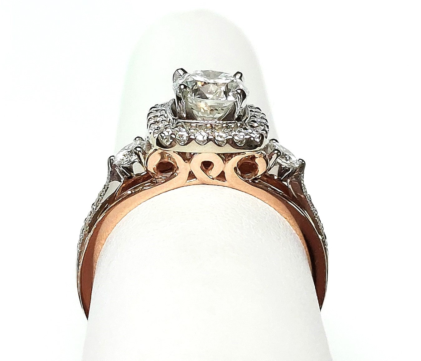 14K Two-Tone 1.56ctTW Diamond Engagement Ring