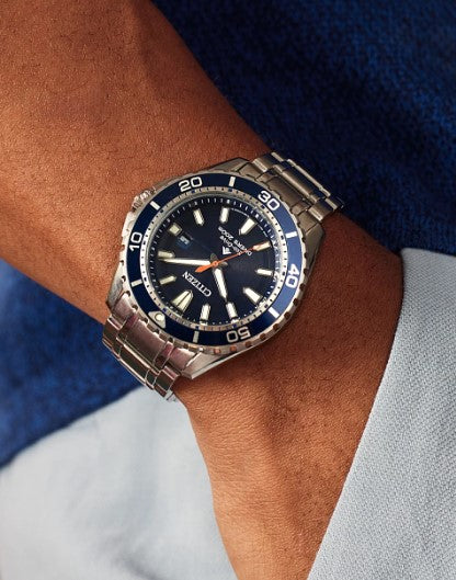 Gent's Citizen Eco-Drive "Promaster Dive" Watch with Navy Dial