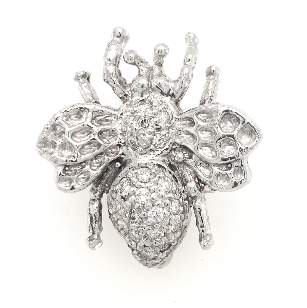 Rhinestone Bee Brooches For Women - Vintage Insect Pin Set