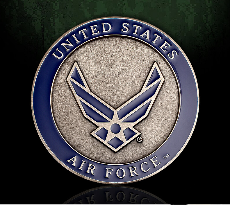 U.S. Air Force 3 inch Adhesive Medallion