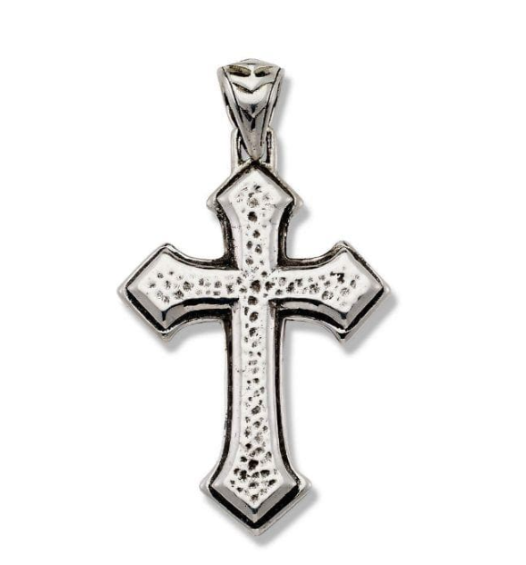 SS Hammered Silver CroSS "Berang Pendant"
