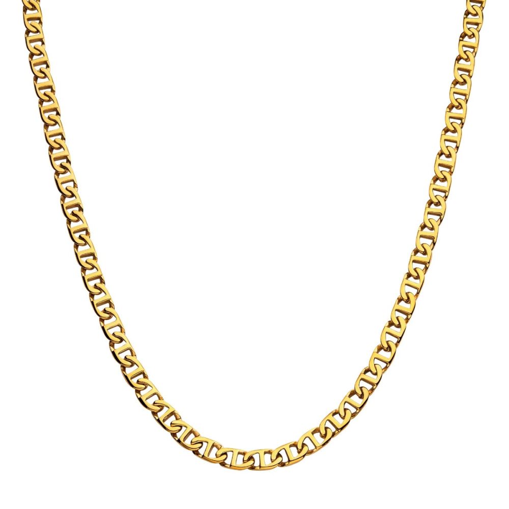 Stainless Steel 8mm 18Kt Gold