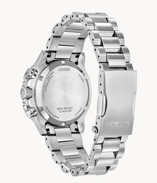 Gents Stainless Steel Citizen Eco-Drive "Promaster Navihawk" with Silver Tone Dial