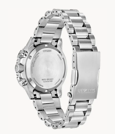 Gents Stainless Steel Citizen Eco-Drive "Promaster Navihawk" with Silver Tone Dial