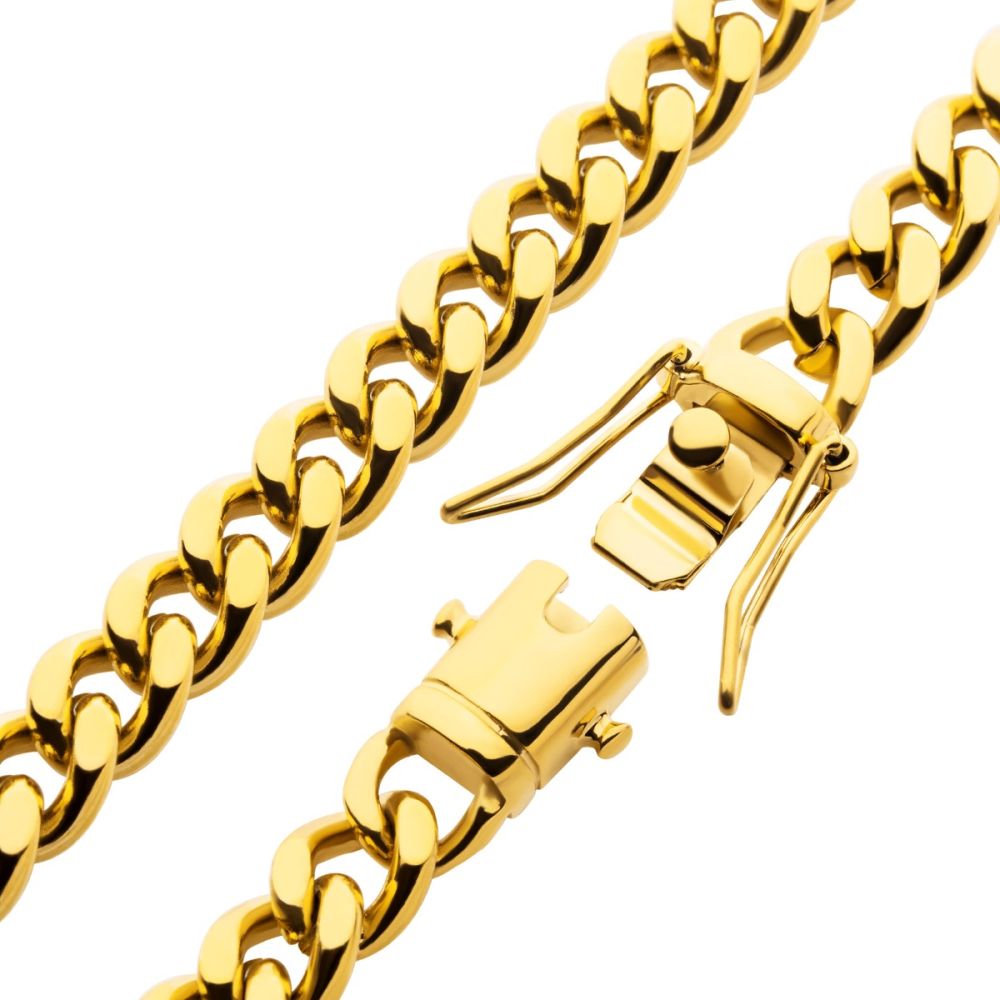 6mm 18Kt Gold IP Miami Cuban C