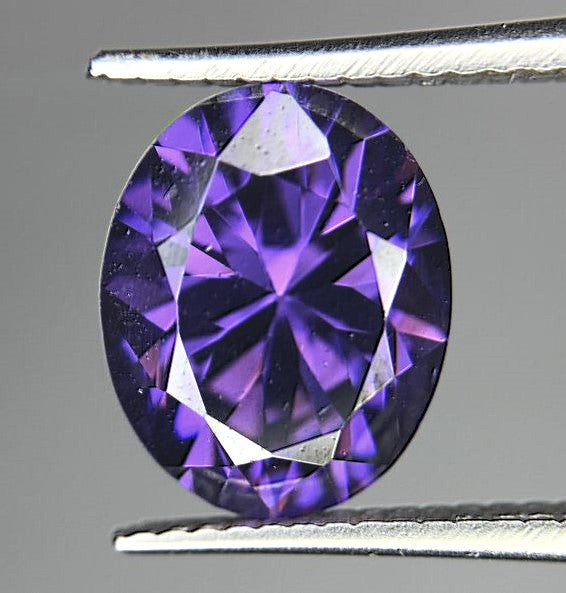 12x10mm Oval Faceted "AA" Amethyst