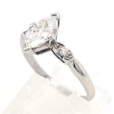 Platinum Diamond Engagement Ring 0.83ctTWg