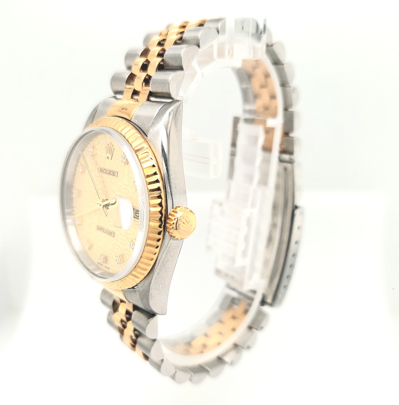 Gent's Two-Tone Pre-owned Rolex Datejust with Gold Jubilee Diamond Dial