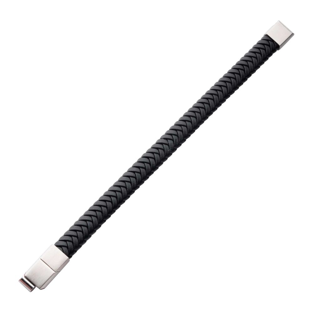 Black Braided Genuine Leather