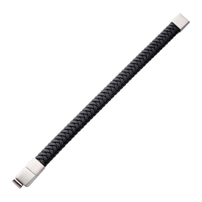 Black Braided Genuine Leather