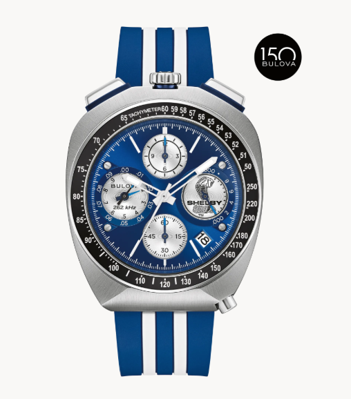 Gents Bulova "SHELBY Racer Chronograph" with Blue Chronograph Dial