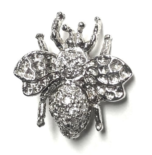 14KW Diamond Bumble Bee Pin