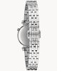 Lady's Stainless Steel Bulova "Regatta" with Black Mother of Pearl Diamond Dial