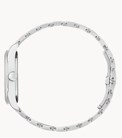 Lady's Citizen Eco-Drive "Arezzo" Watch with Silver Diamond Accent Dial