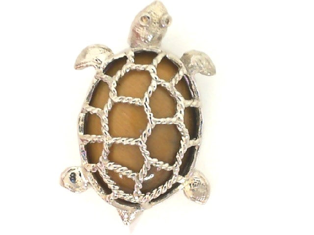 SS Tigers Eye Turtle Pin