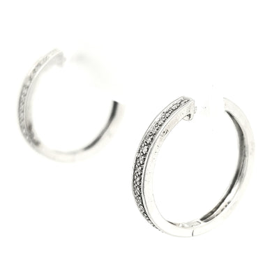 SS Diamond Hoop Earrings