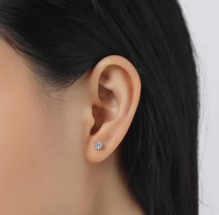 Lafonn Sterling Silver 0.50ctTW Round Earring Pair