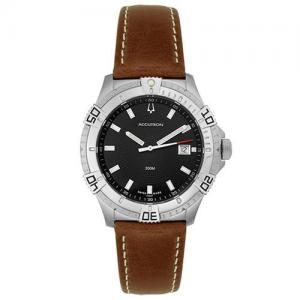 Gents Accutron Brown Leather strap