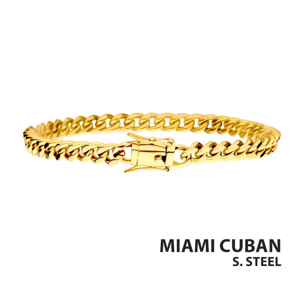6mm 18Kt Gold IP Miami Cuban C