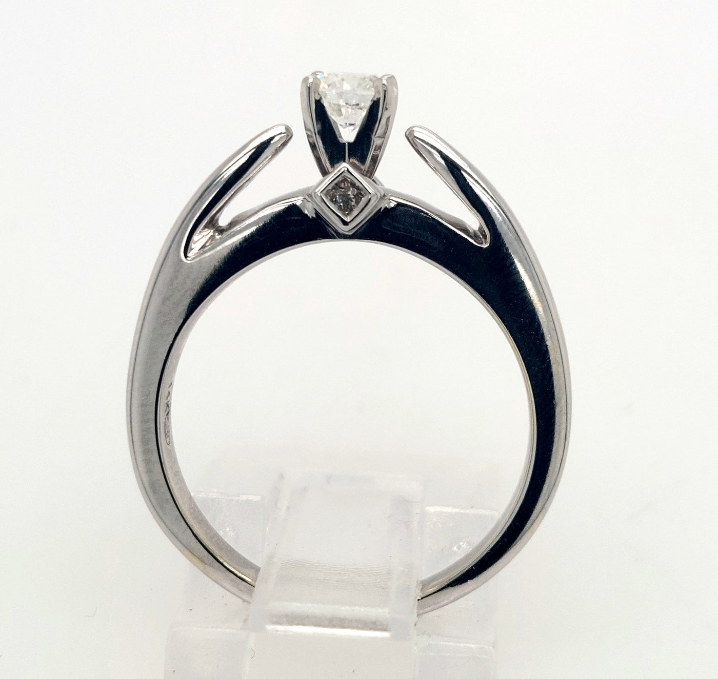 14KW 0.29ctTW Diamond Engagement Ring
