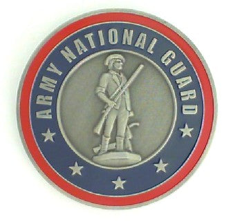 Silver Tone Army National Guard Challenge Coin